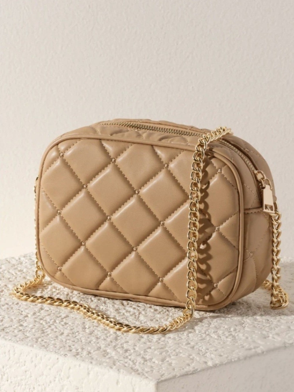 NEW SHIRALEAH women's mademoiselle camera bag in Tan